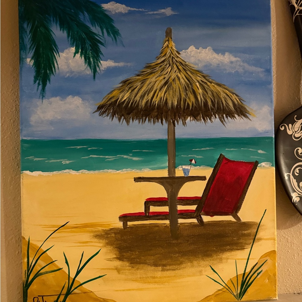 Beachside Tranquility Canvas Art